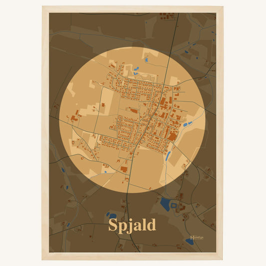 Spjald plakat – Centrum 2026 – Lys pastel brun