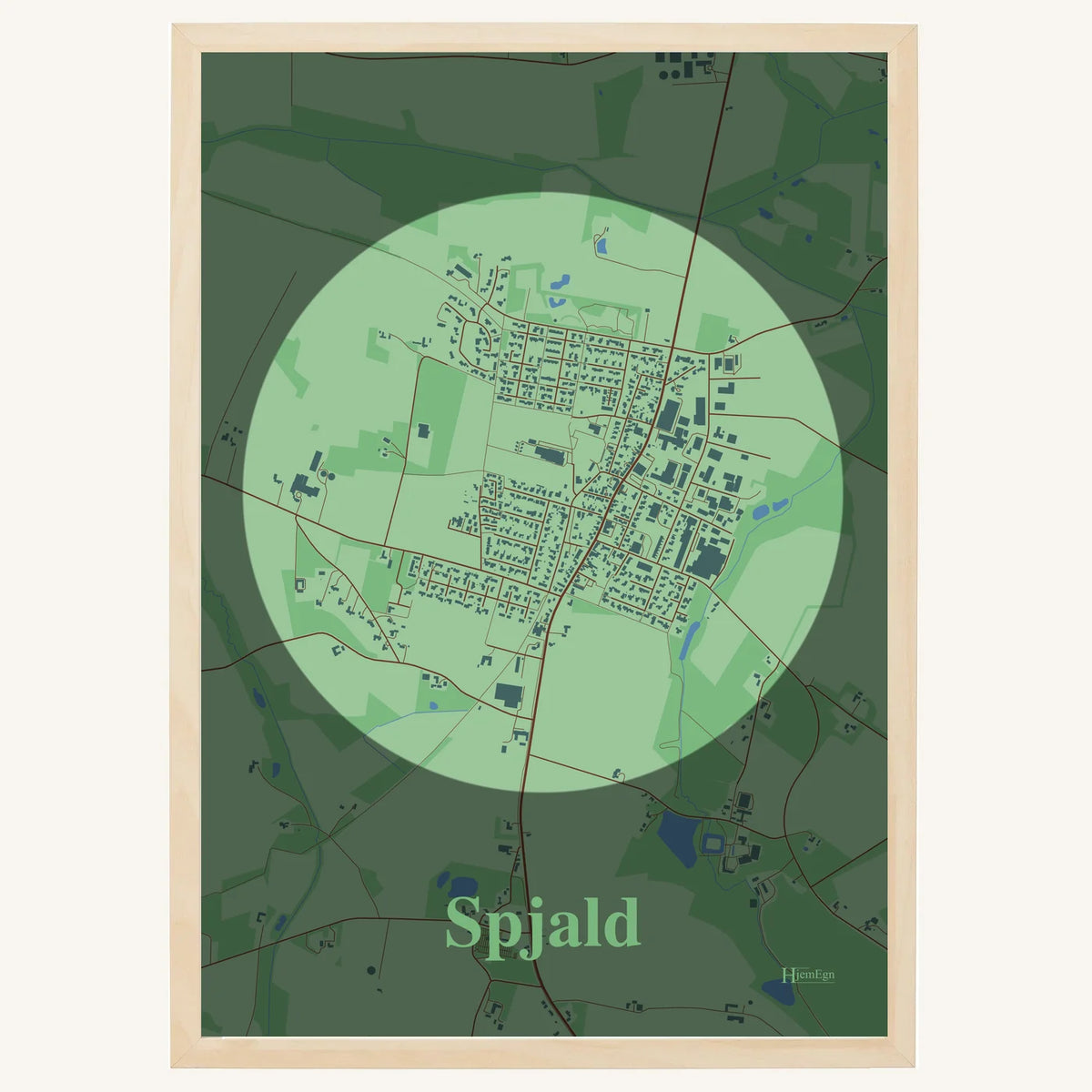 Spjald plakat – Centrum 2026 – Lys pastel grøn