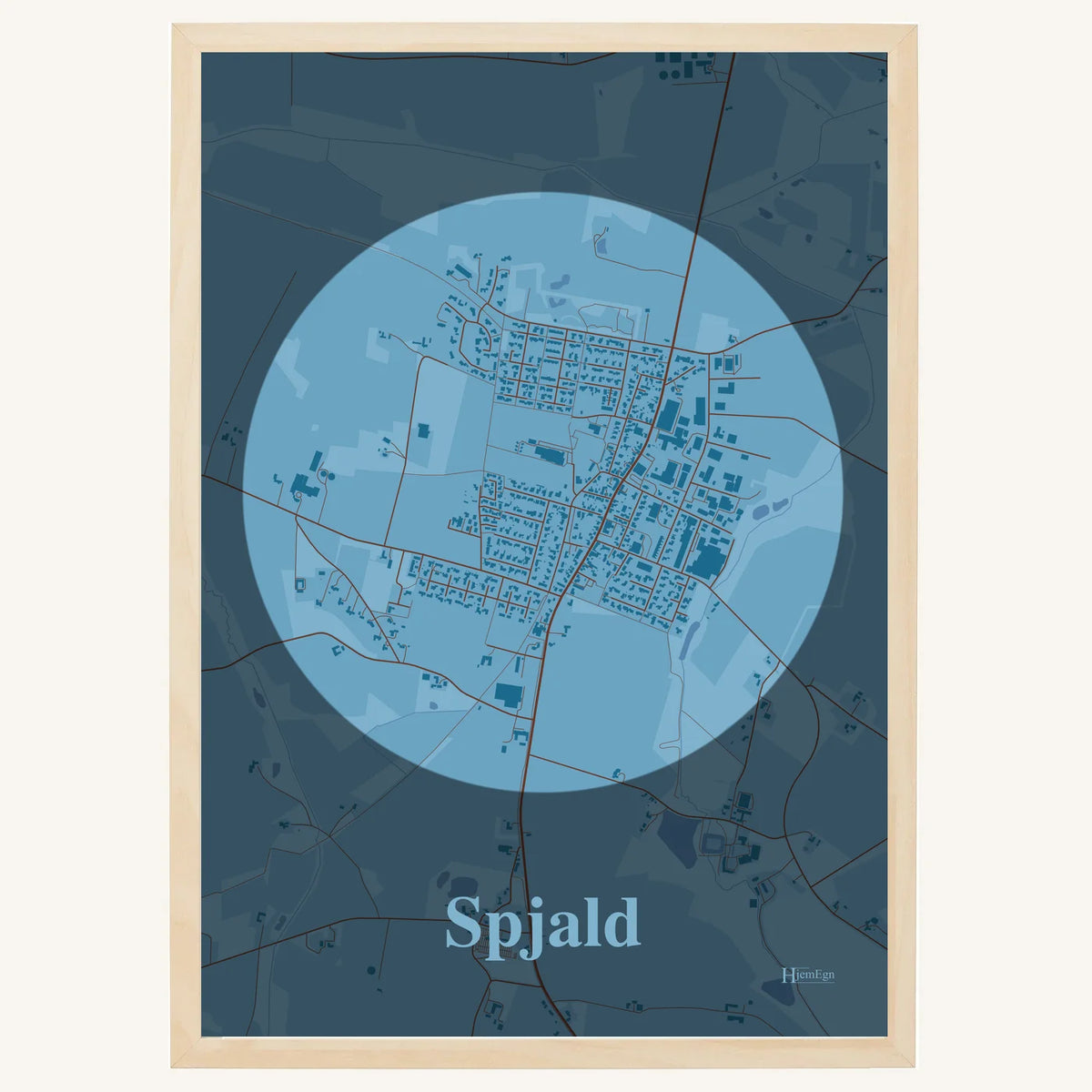Spjald plakat – Centrum 2026 – Lys pastel blå