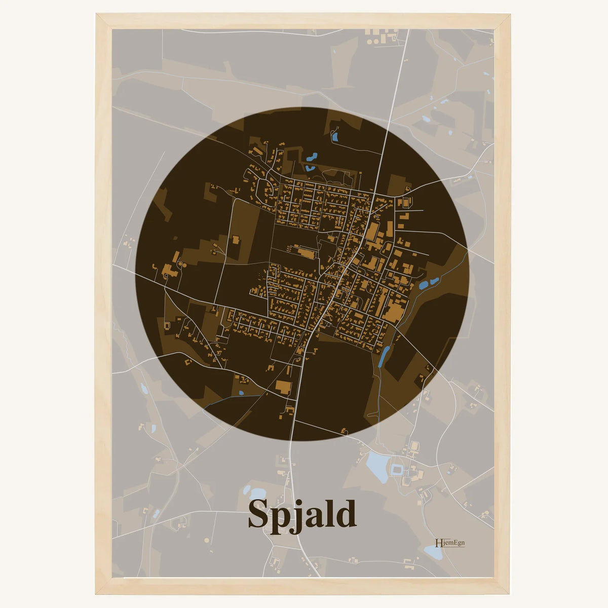 Spjald plakat – Centrum 2026 – Mørk brun