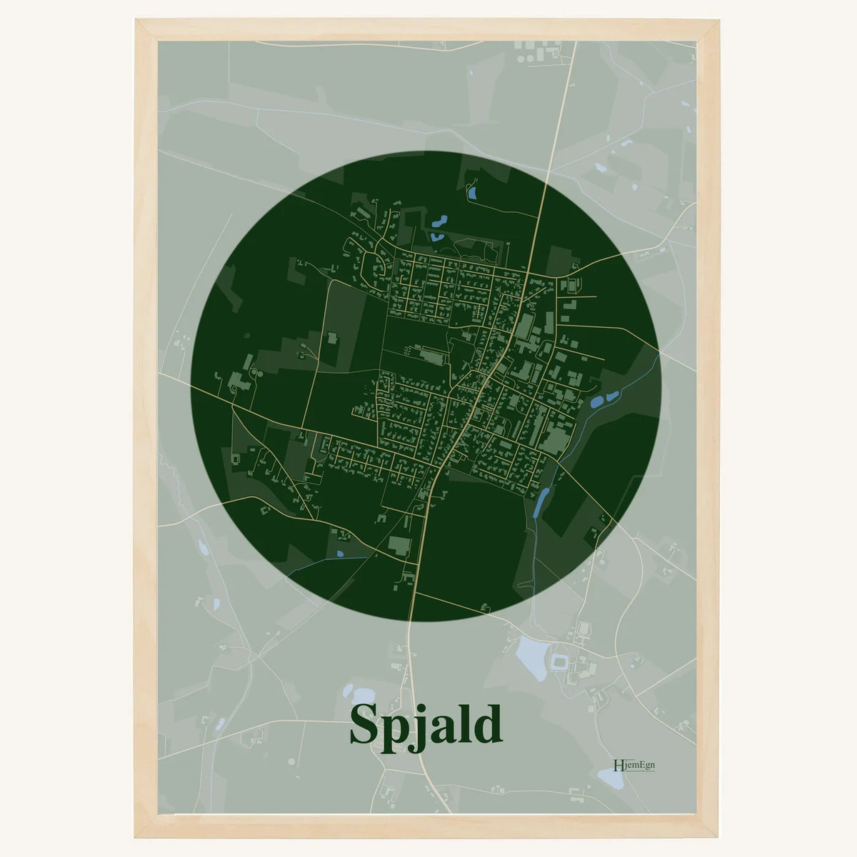 Spjald plakat – Centrum 2026 – Mørk grøn
