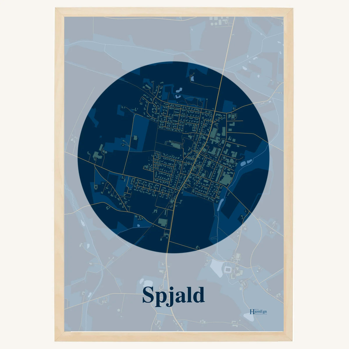 Spjald plakat – Centrum 2026 – Mørk blå