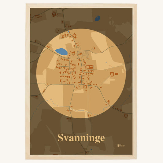 Svanninge Plakat – Lys pastel brun
