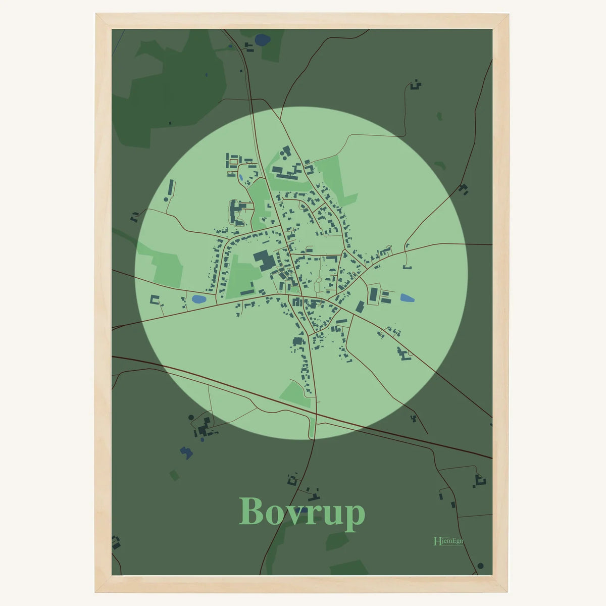 Bovrup plakat – Centrum 2026 – Lys pastel grøn