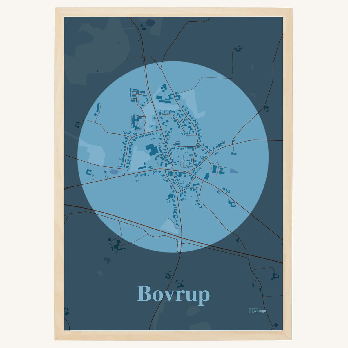Bovrup plakat – Centrum 2026 – Lys pastel blå