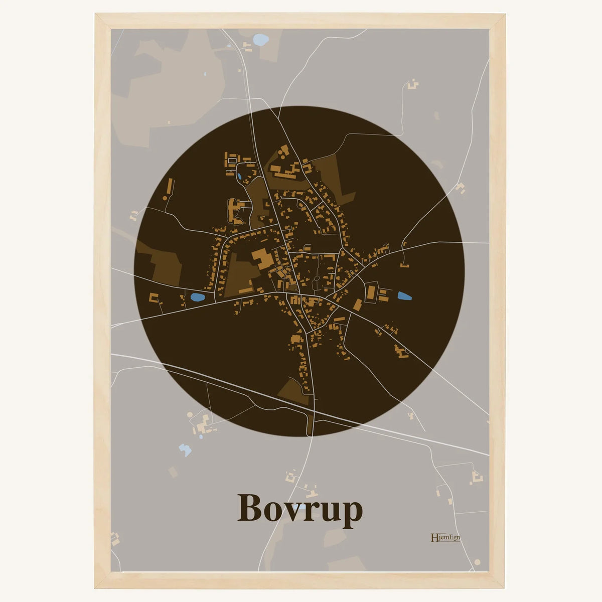 Bovrup plakat – Centrum 2026 – Mørk brun