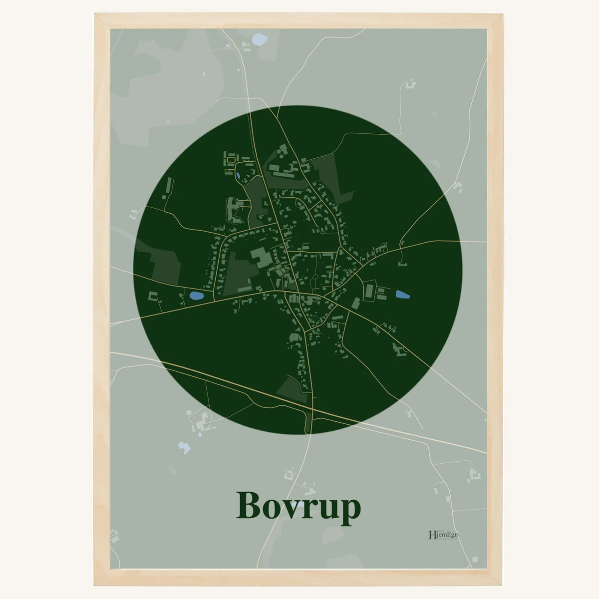 Bovrup plakat – Centrum 2026 – Mørk grøn
