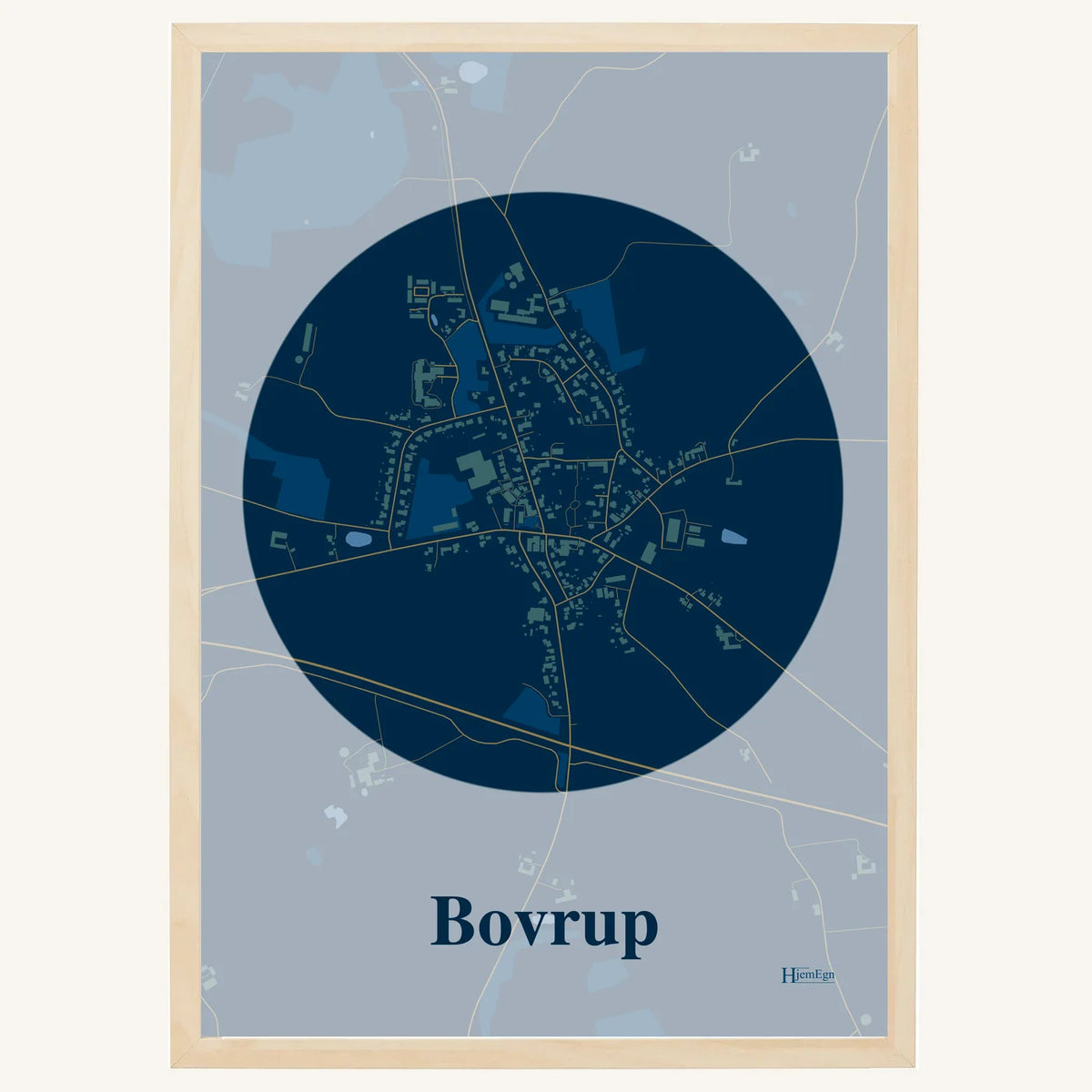 Bovrup plakat – Centrum 2026 – Mørk blå