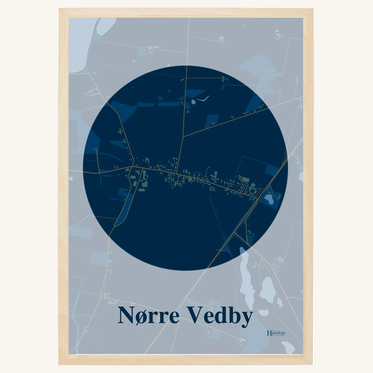 Nørre Vedby plakat – Centrum 2026 – Mørk blå