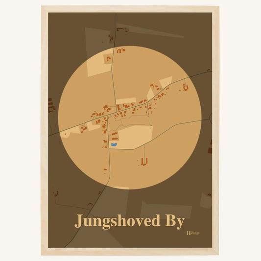 Jungshoved By plakat – Centrum 2026 – Lys pastel brun