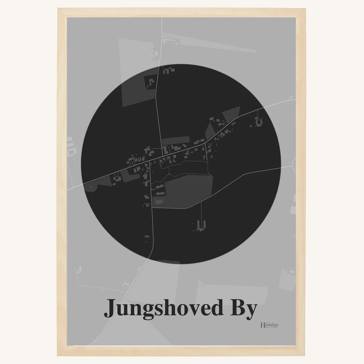 Jungshoved By plakat – Centrum 2026 – Mørk grå