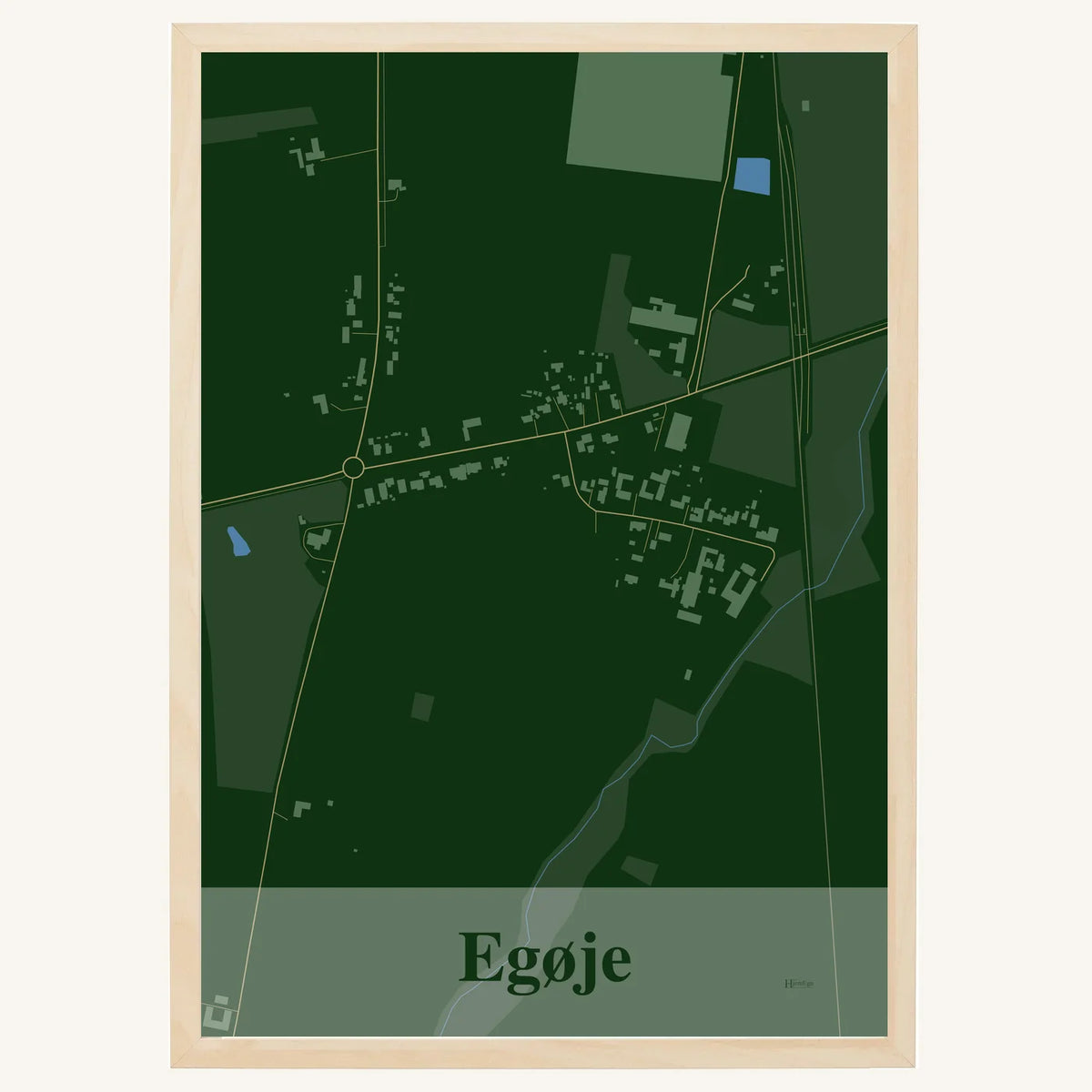 Egøje plakat – Firkantet 2026 – Mørk grøn