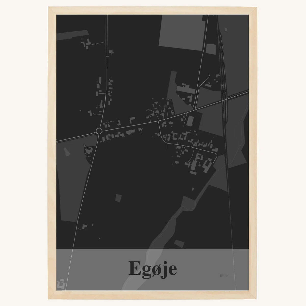 Egøje plakat – Firkantet 2026 – Mørk grå