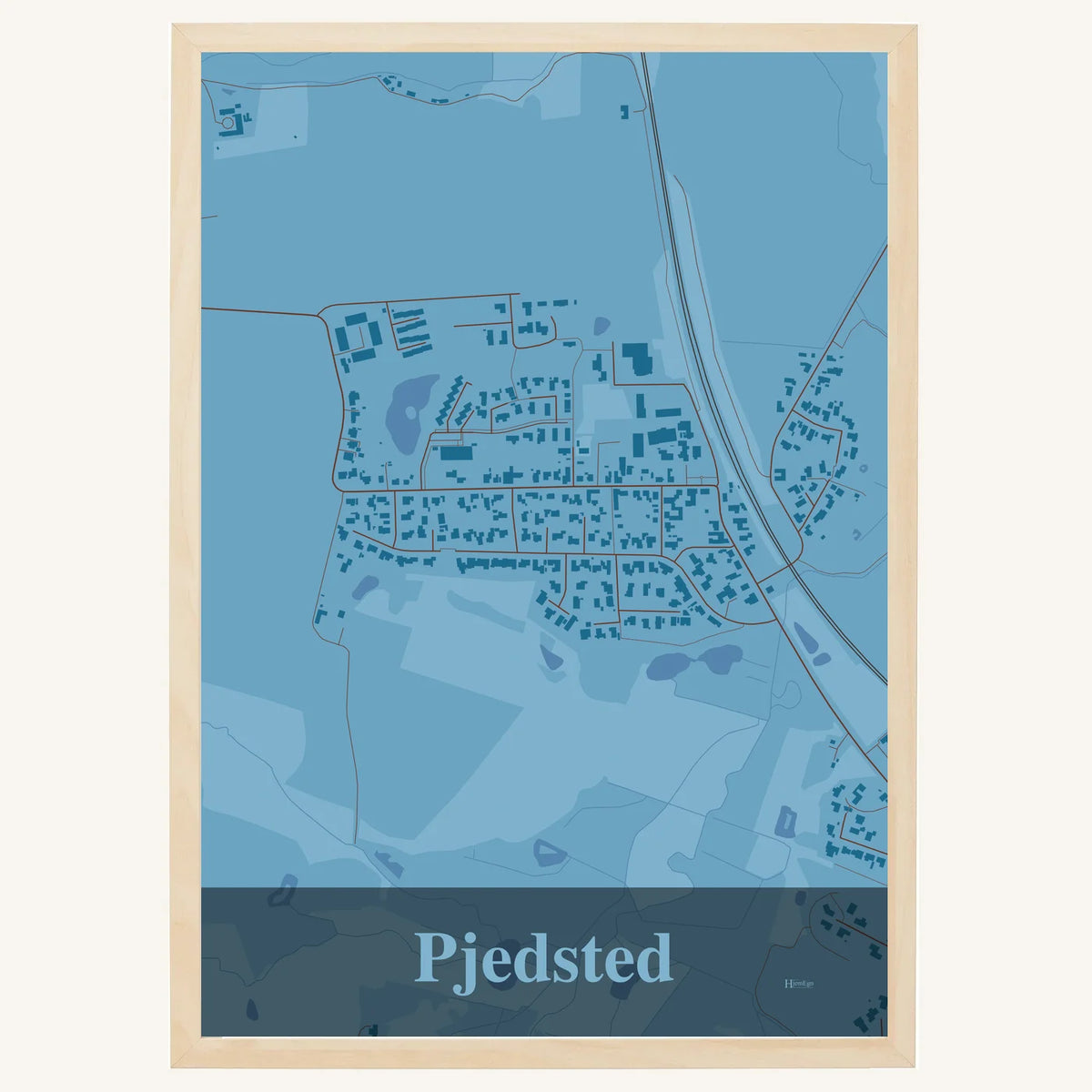 Pjedsted plakat – Firkantet 2026 – Lys pastel blå