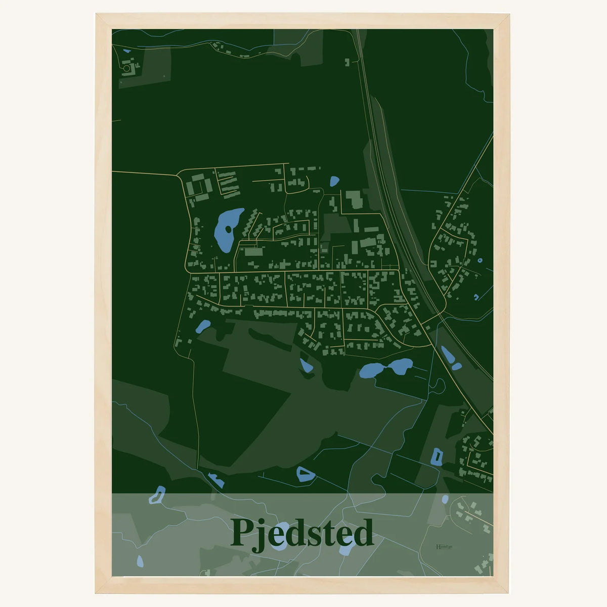Pjedsted plakat – Firkantet 2026 – Mørk grøn