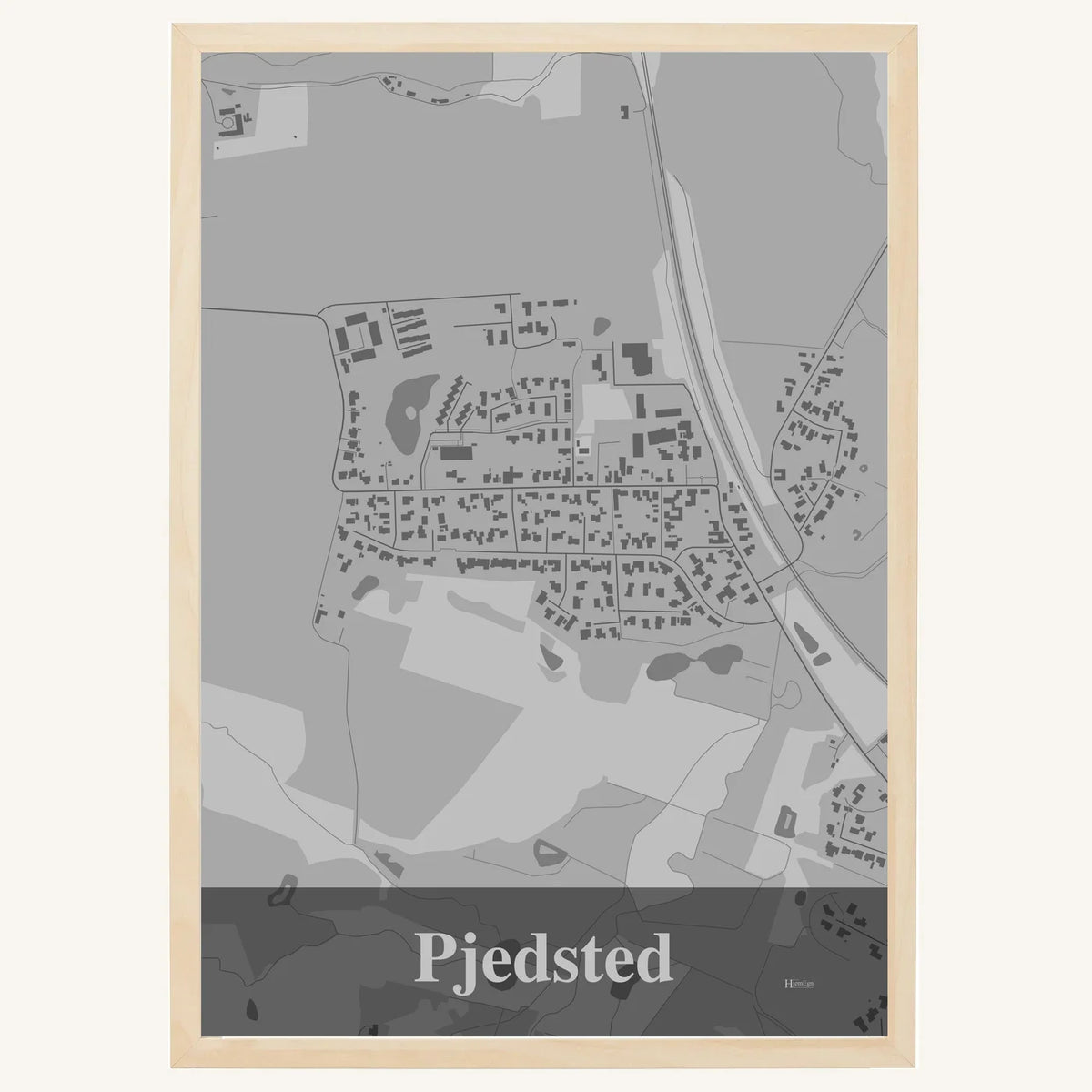 Pjedsted plakat – Firkantet 2026 – Lys pastel grå