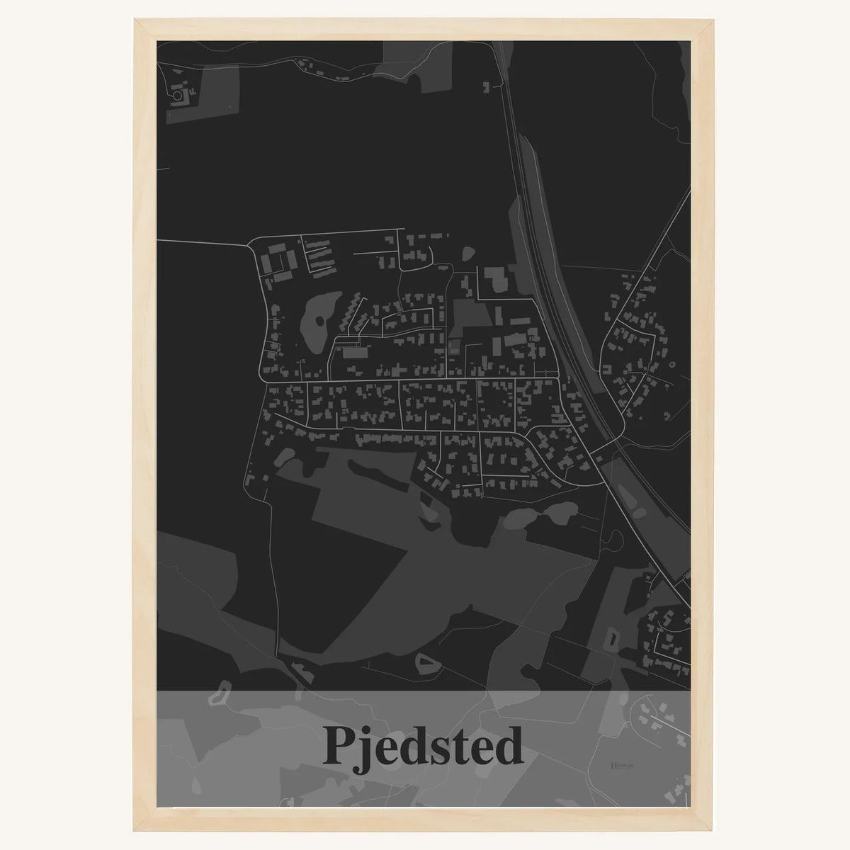 Pjedsted plakat – Firkantet 2026 – Mørk grå