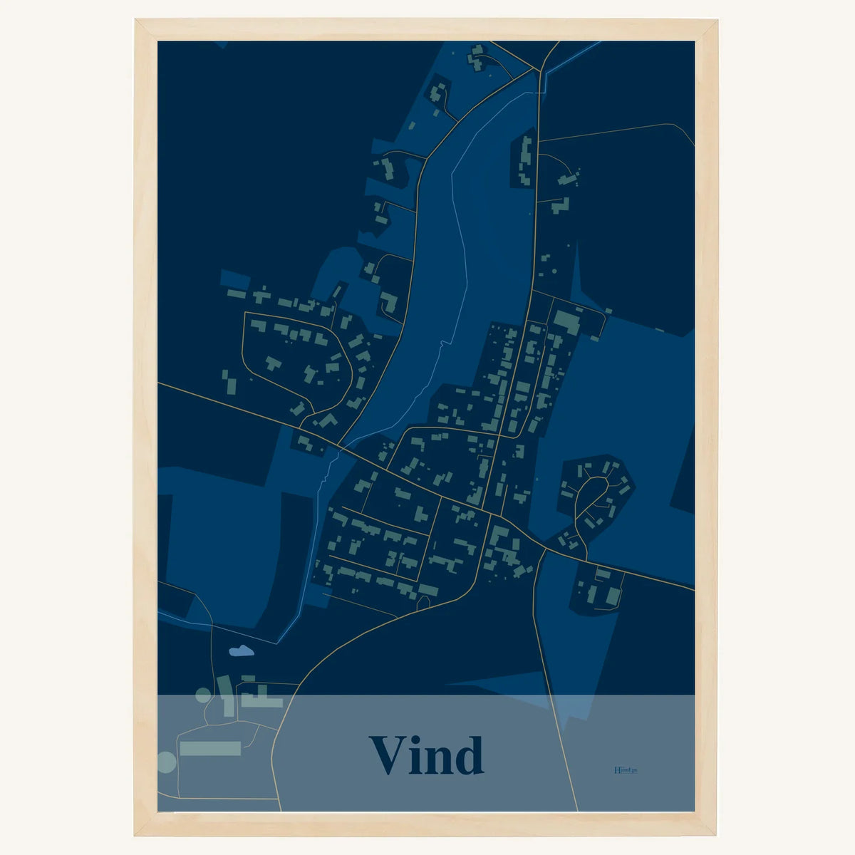 Vind plakat – Firkantet 2026 – Mørk blå