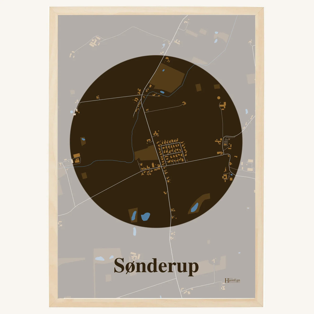 Sønderup plakat – Centrum 2026 – Mørk brun