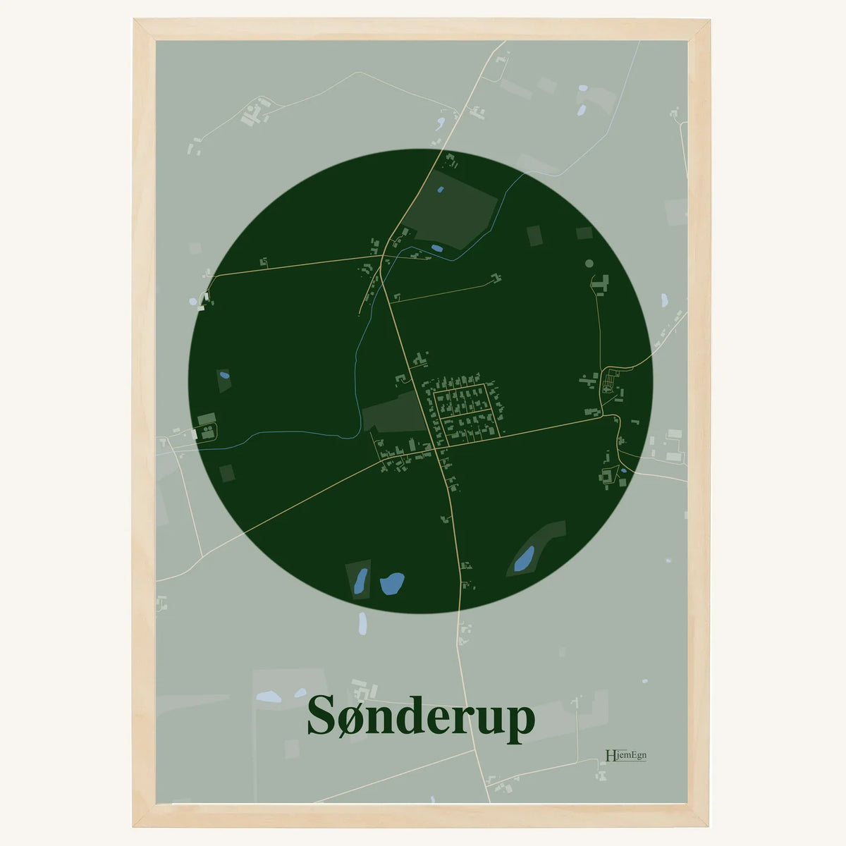 Sønderup plakat – Centrum 2026 – Mørk grøn
