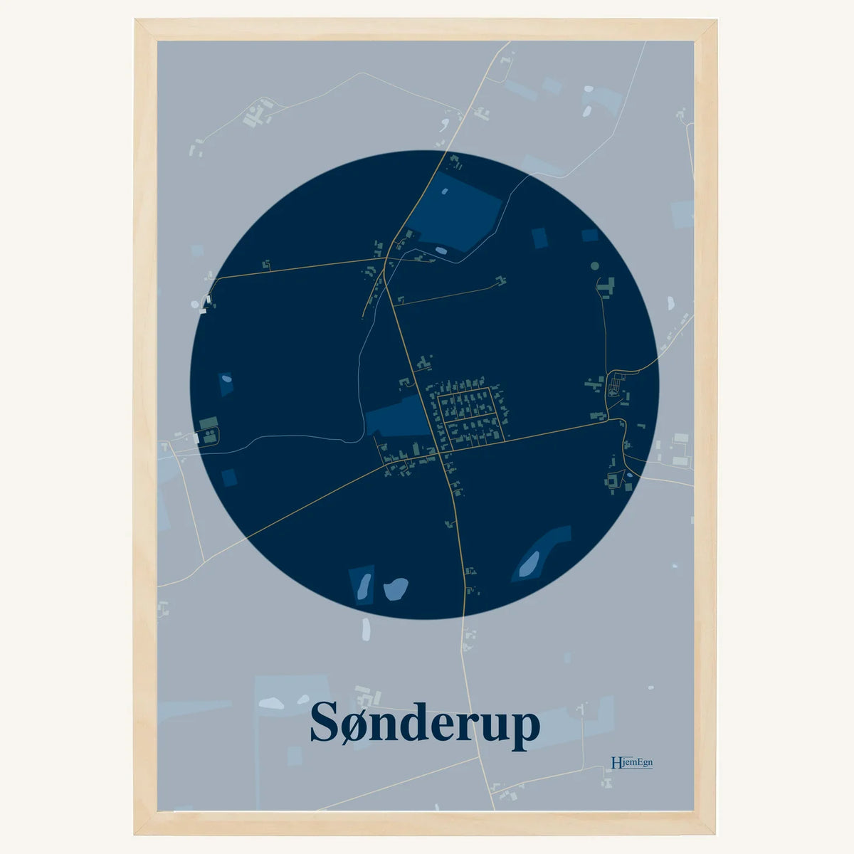 Sønderup plakat – Centrum 2026 – Mørk blå