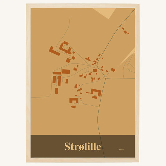 Strølille plakat – Firkantet 2026 – Lys pastel brun