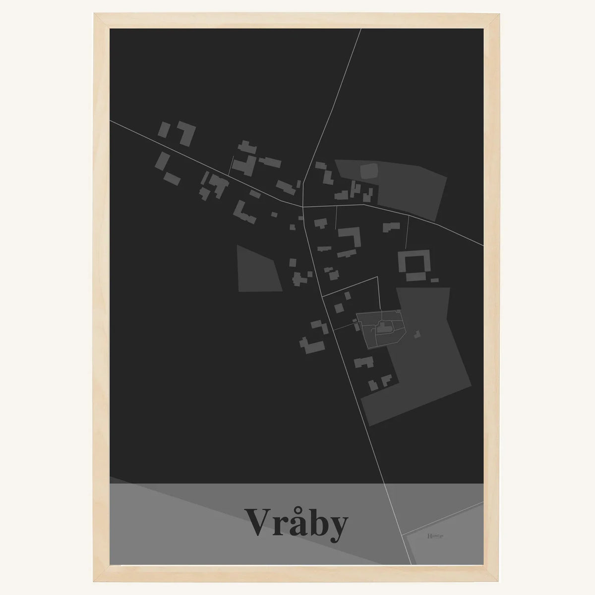 Vråby plakat – Firkantet 2026 – Mørk grå