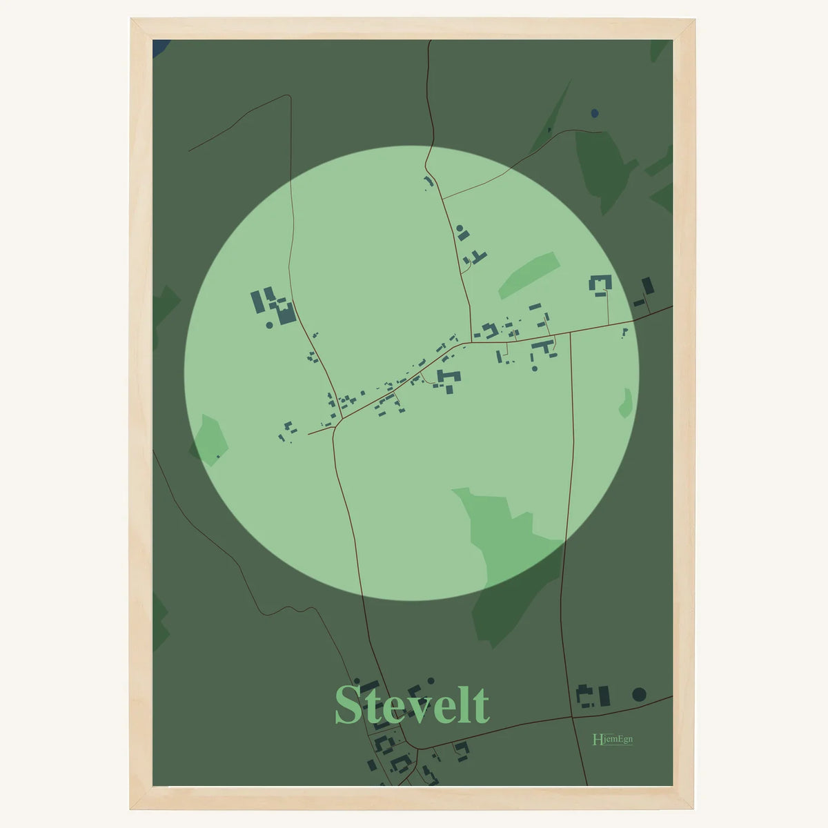 Stevelt plakat – Centrum 2026 – Lys pastel grøn