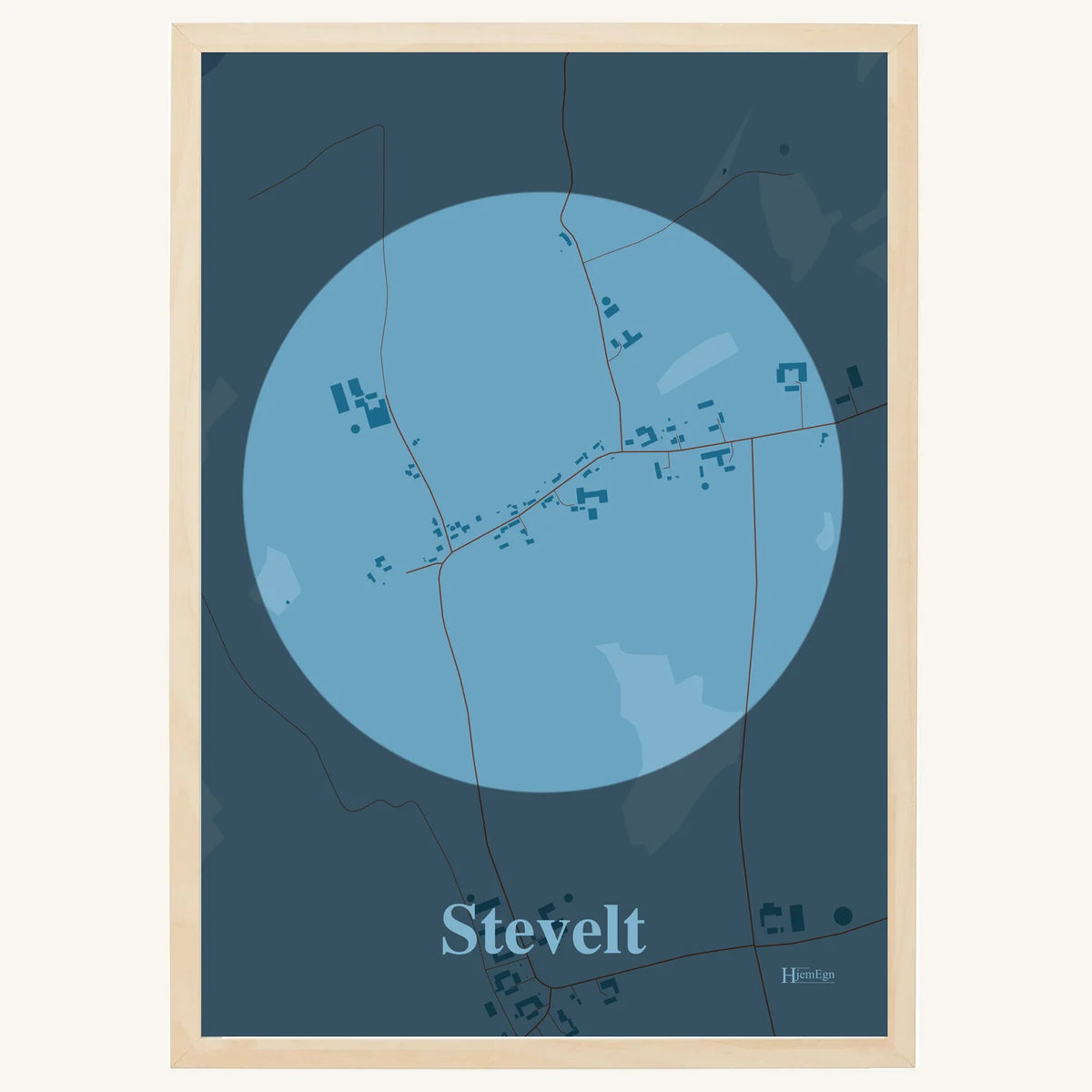 Stevelt plakat – Centrum 2026 – Lys pastel blå