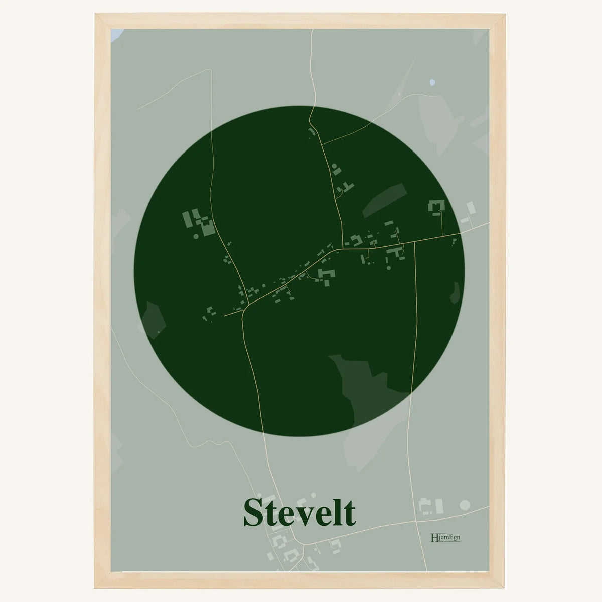 Stevelt plakat – Centrum 2026 – Mørk grøn
