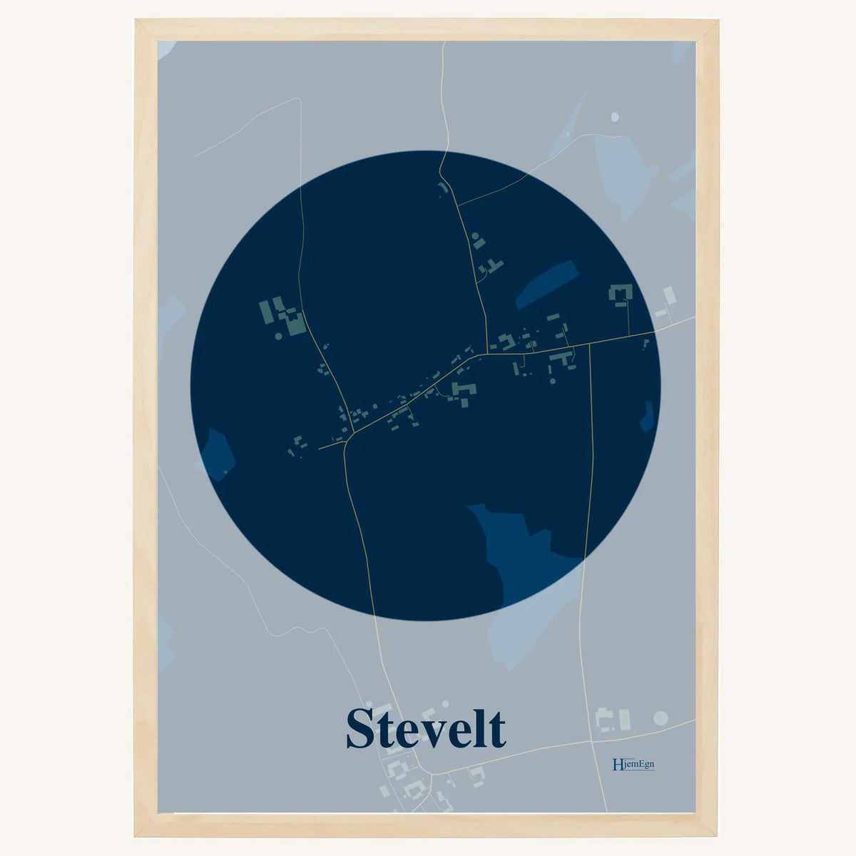 Stevelt plakat – Centrum 2026 – Mørk blå