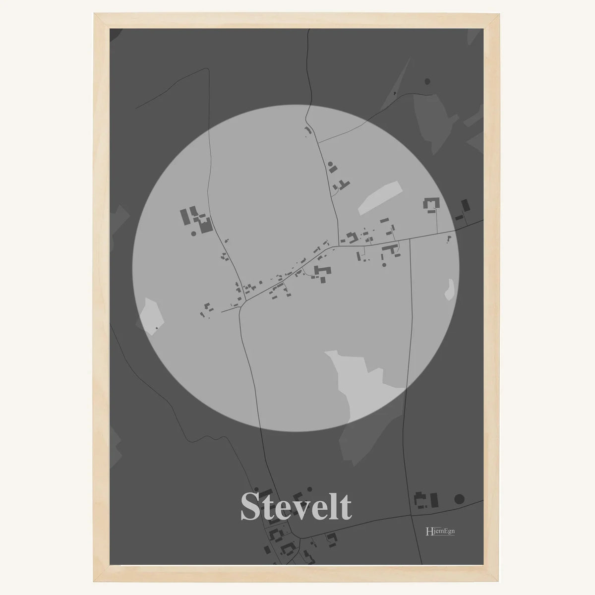 Stevelt plakat – Centrum 2026 – Lys pastel grå
