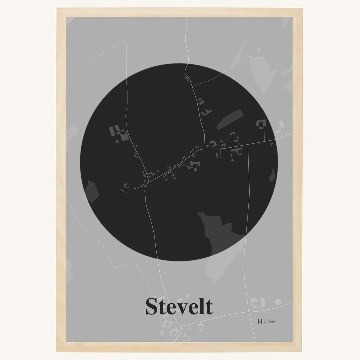 Stevelt plakat – Centrum 2026 – Mørk grå