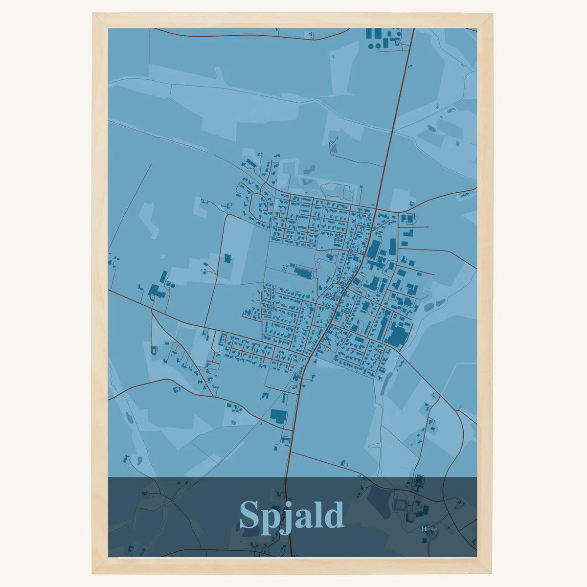 Spjald plakat – Firkantet 2026 – Lys pastel blå
