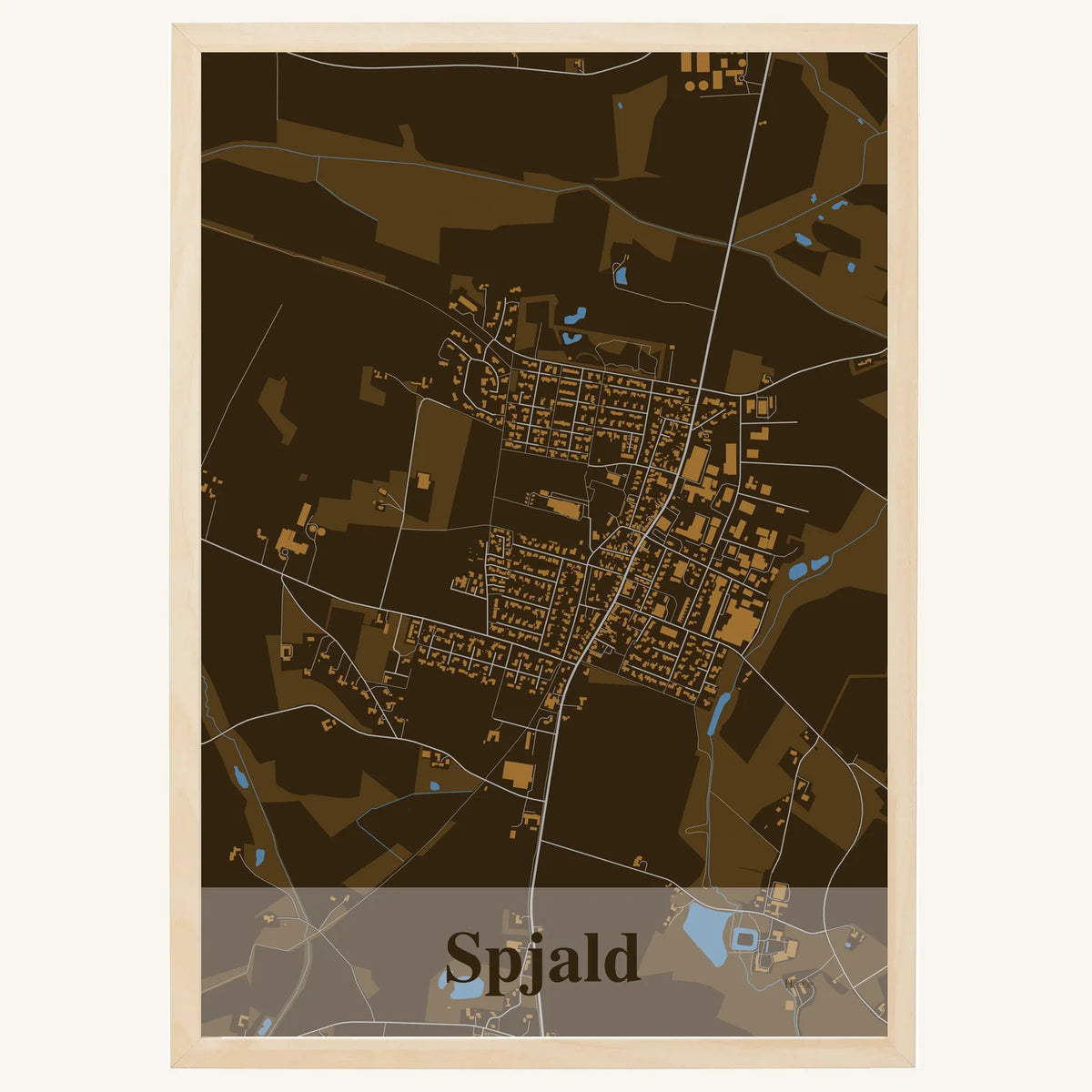 Spjald plakat – Firkantet 2026 – Mørk brun