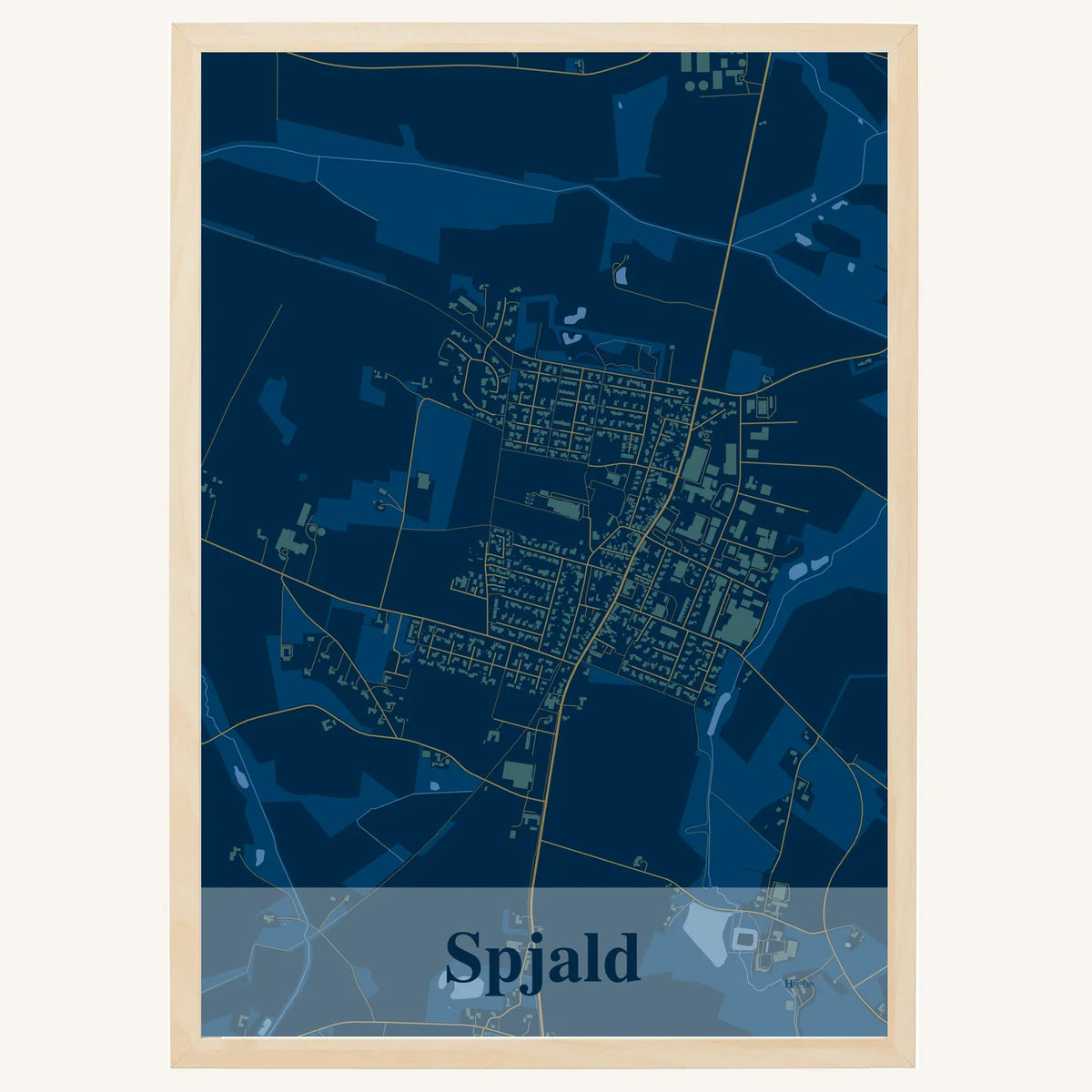 Spjald plakat – Firkantet 2026 – Mørk blå