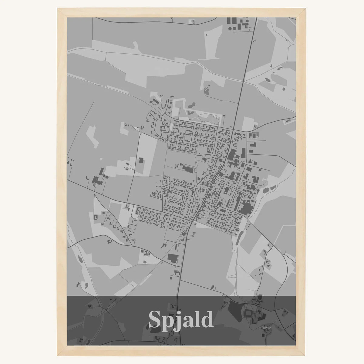 Spjald plakat – Firkantet 2026 – Lys pastel grå