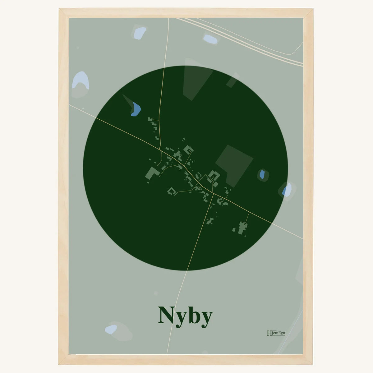 Nyby plakat – Centrum 2026 – Mørk grøn