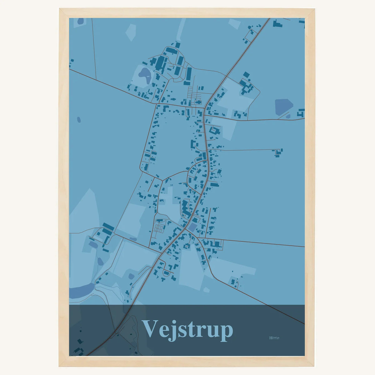 Vejstrup plakat – Firkantet 2026 – Lys pastel blå