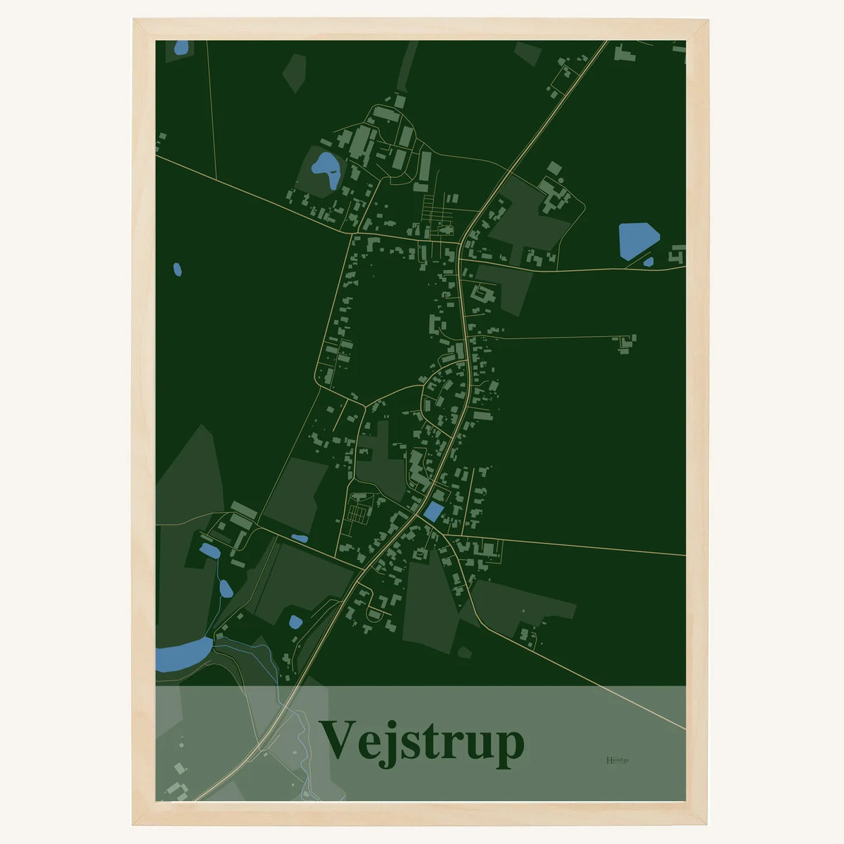 Vejstrup plakat – Firkantet 2026 – Mørk grøn