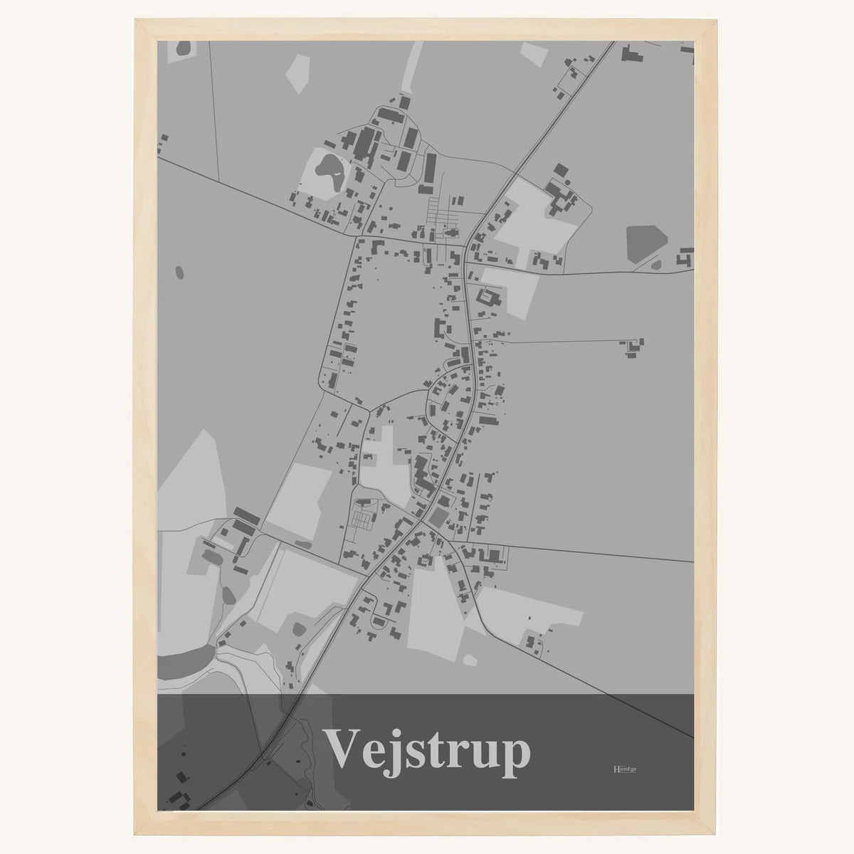 Vejstrup plakat – Firkantet 2026 – Lys pastel grå