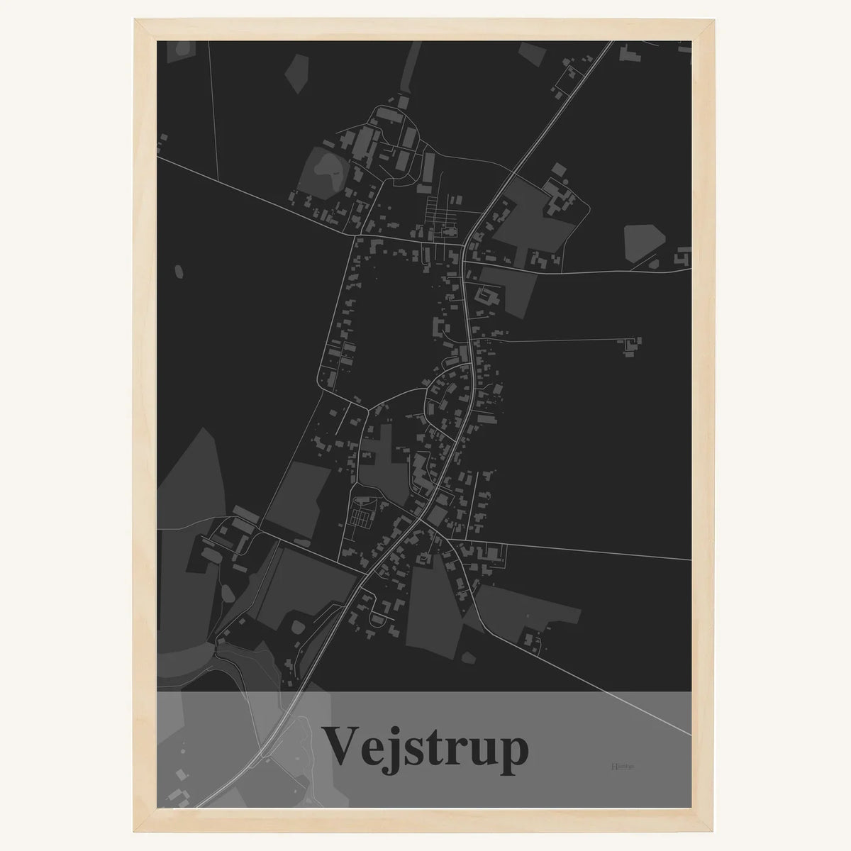 Vejstrup plakat – Firkantet 2026 – Mørk grå