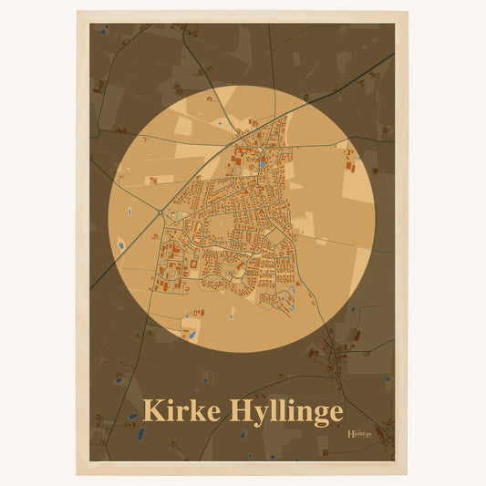 Kirke Hyllinge plakat – Centrum 2026 – Lys pastel brun