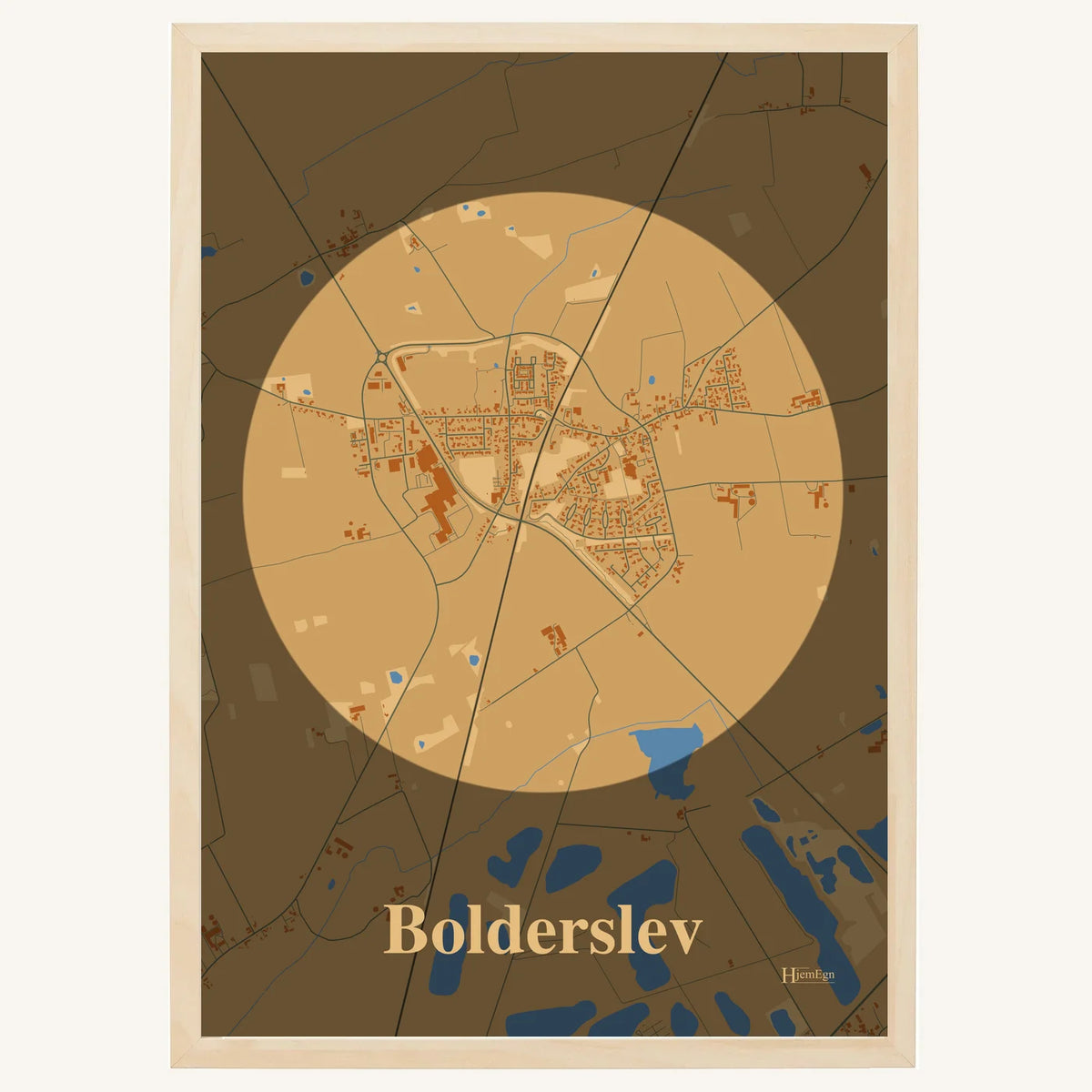 Bolderslev plakat – Centrum 2026 – Lys pastel brun