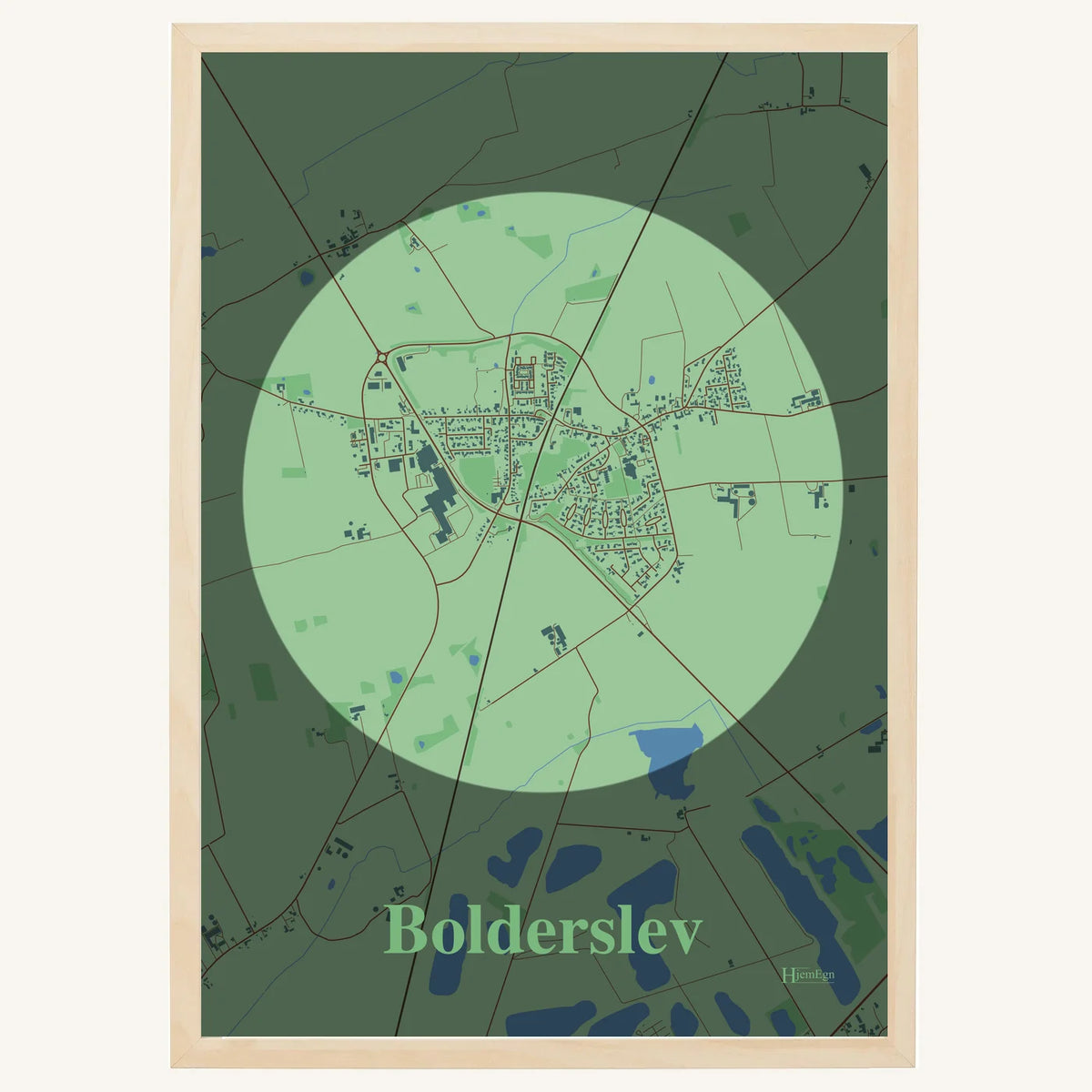Bolderslev plakat – Centrum 2026 – Lys pastel grøn