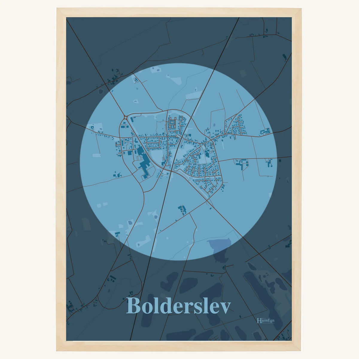 Bolderslev plakat – Centrum 2026 – Lys pastel blå