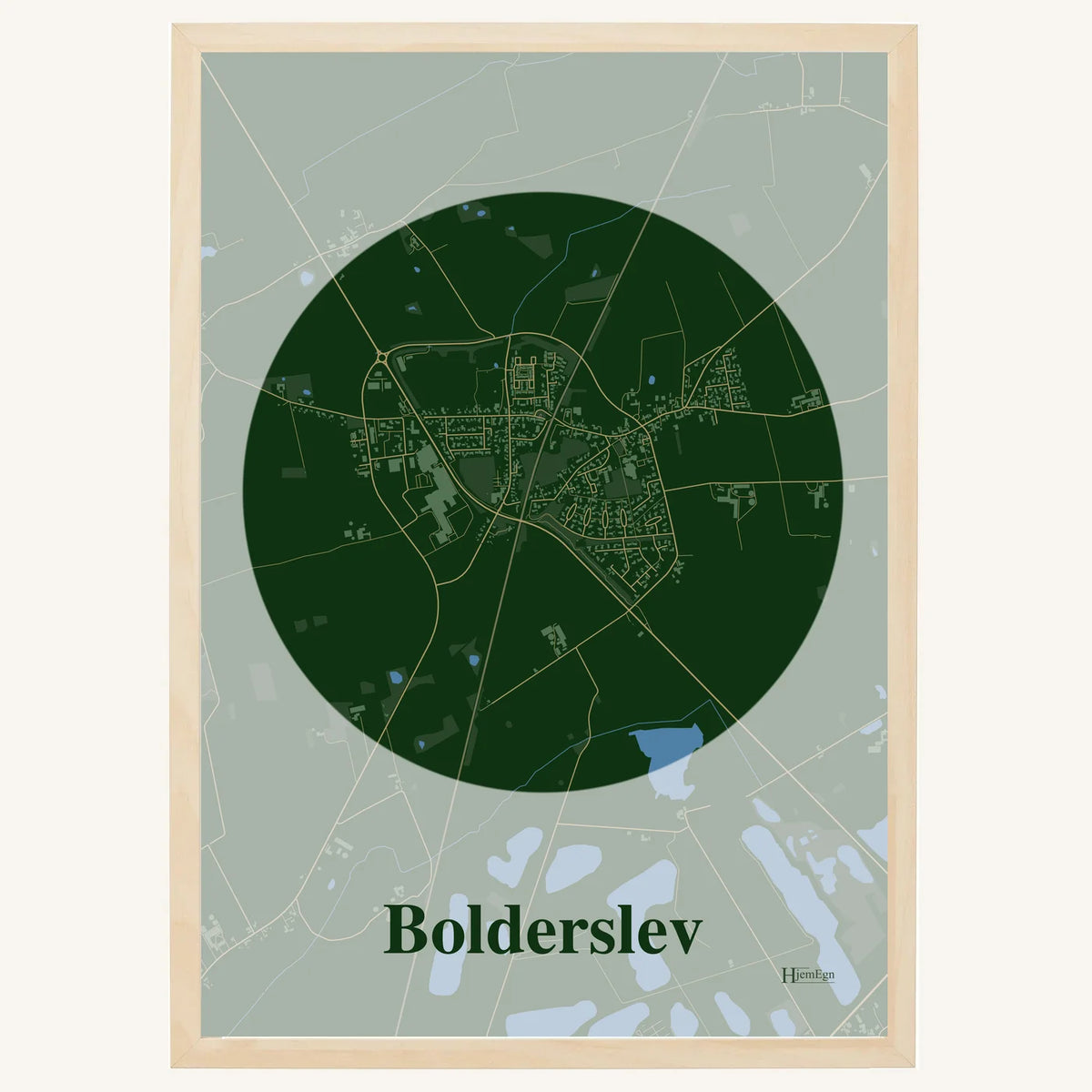 Bolderslev plakat – Centrum 2026 – Mørk grøn