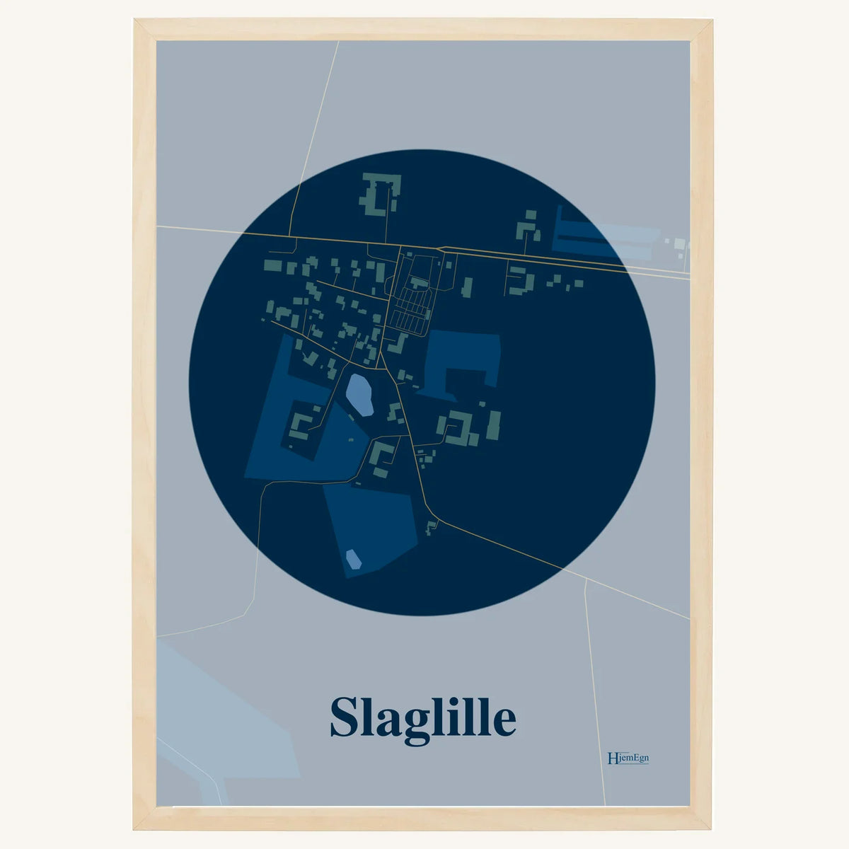 Slaglille plakat – Centrum 2026 – Mørk blå