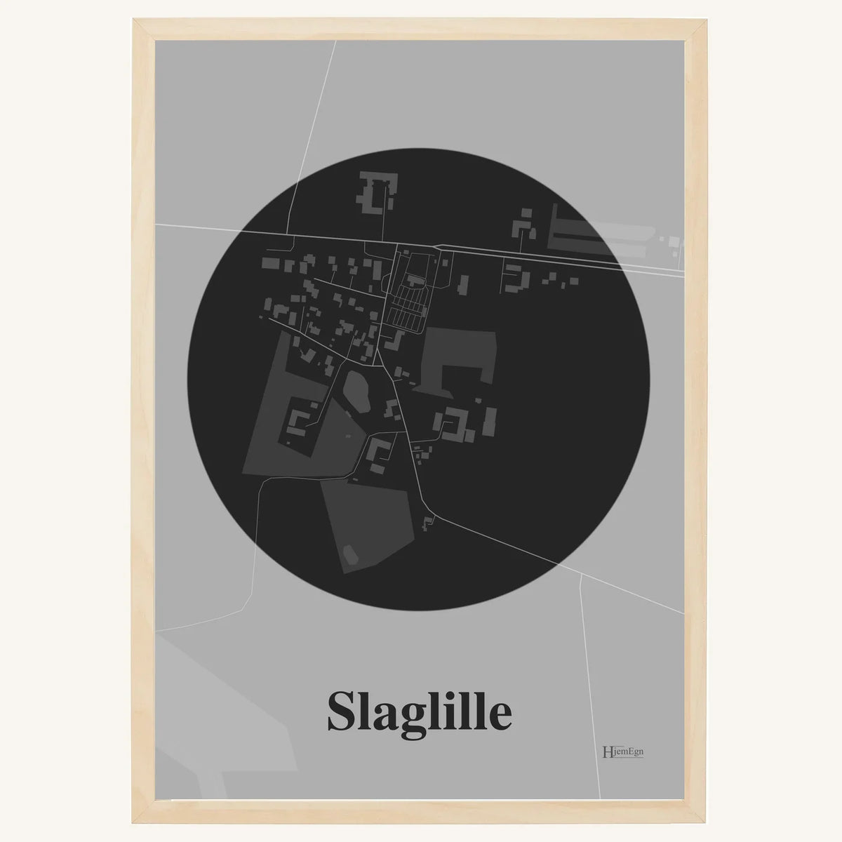 Slaglille plakat – Centrum 2026 – Mørk grå
