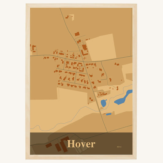 Hover plakat – Firkantet 2026 – Lys pastel brun
